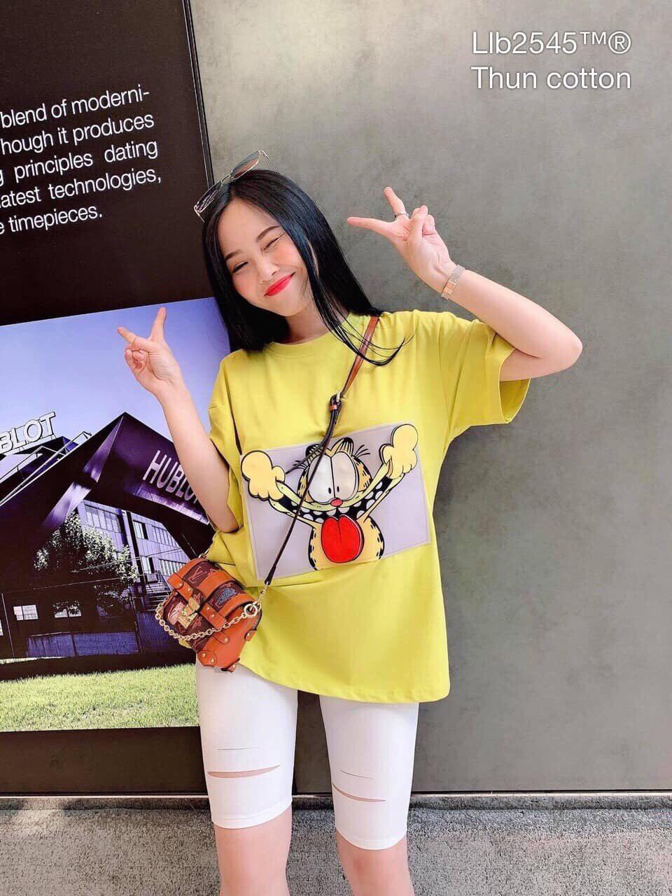 Bộ set nữ in hoặt hình thời trang kiểu mới sgr s86