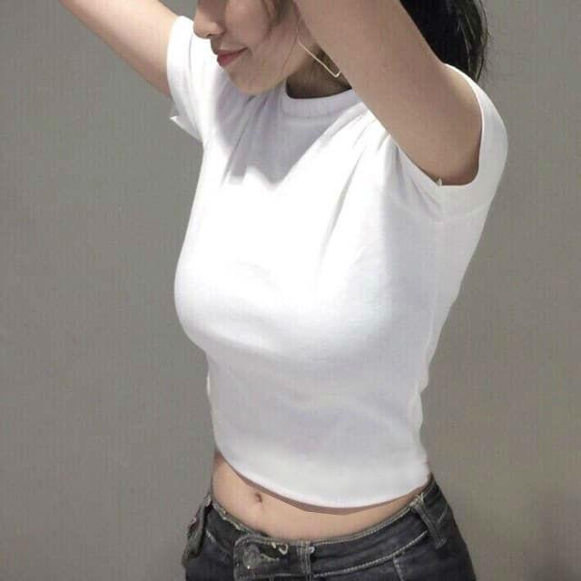 Áo croptop nữ ngắn tay dáng ôm siêu hot