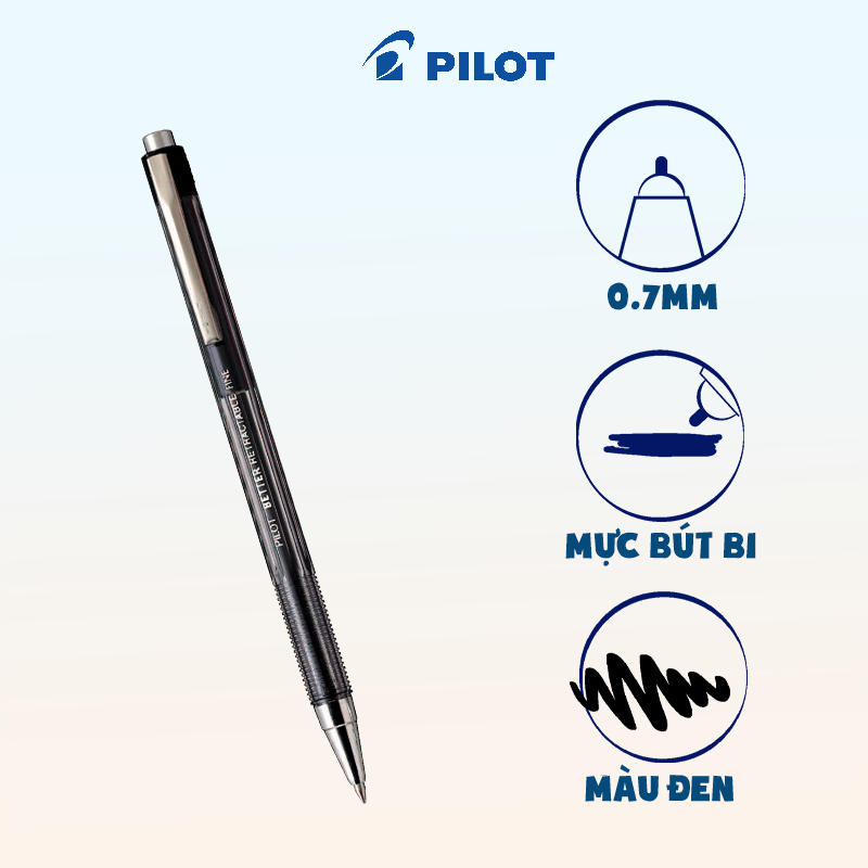 Bút bi Pilot Better Retractable BP-145-F
