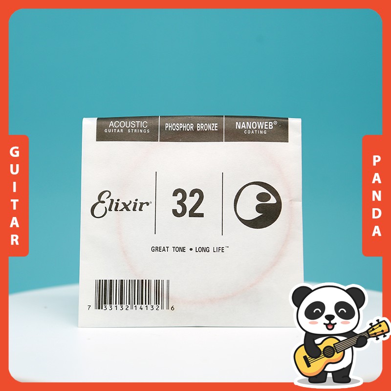 [HCM]Bộ Dây Đàn Guitar Acoustic Elixir 16027 Cao Cấp Guitar Panda