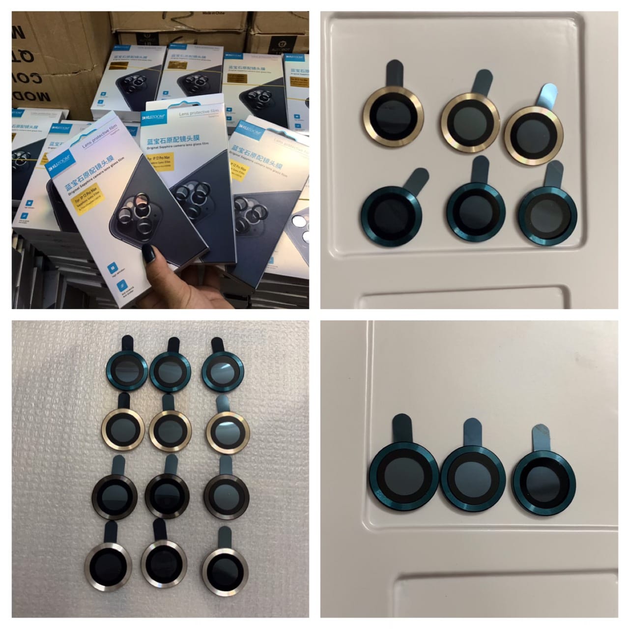 Bộ dán từng mắt bảo vệ camera iphone 12 / iphone 12 mini / iphone 12 pro max chính hãng kuzoom cao cấp