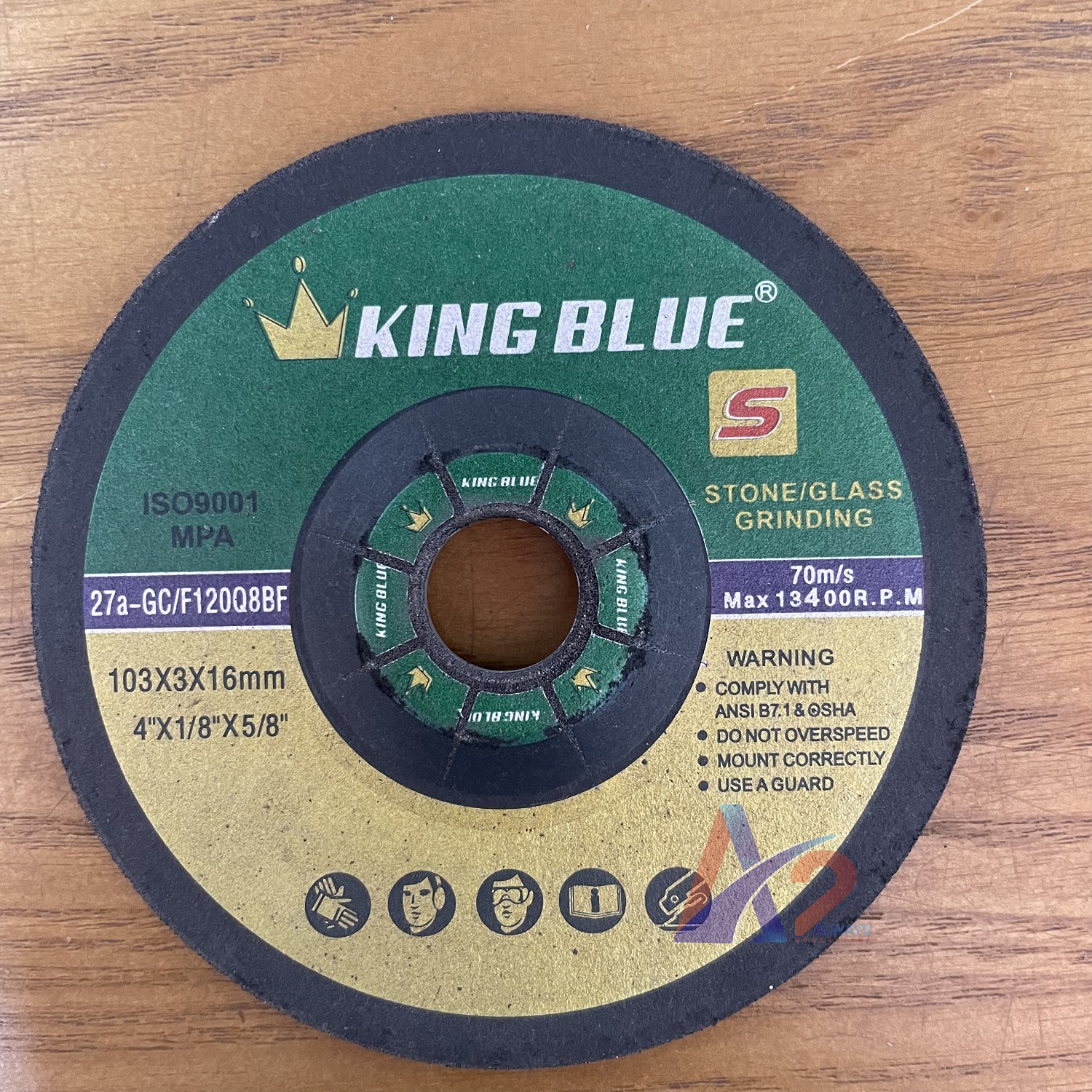 Đá mài đá hoa cương D100 KingBlue (vẩy cá GC120)