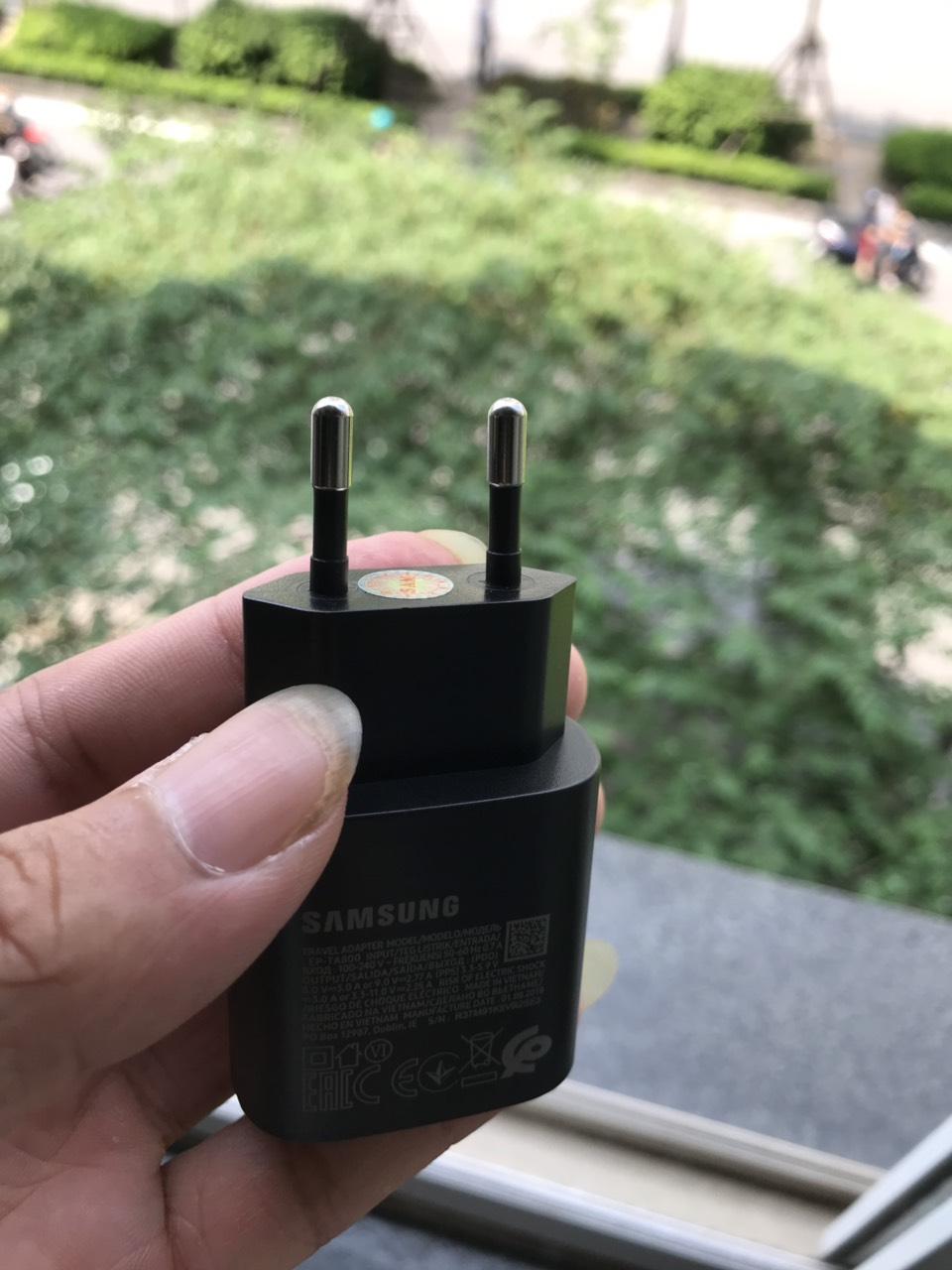 Combo Củ sạc cáp sạc nhanh 25w cho samsung galaxy Note 8-Note 9