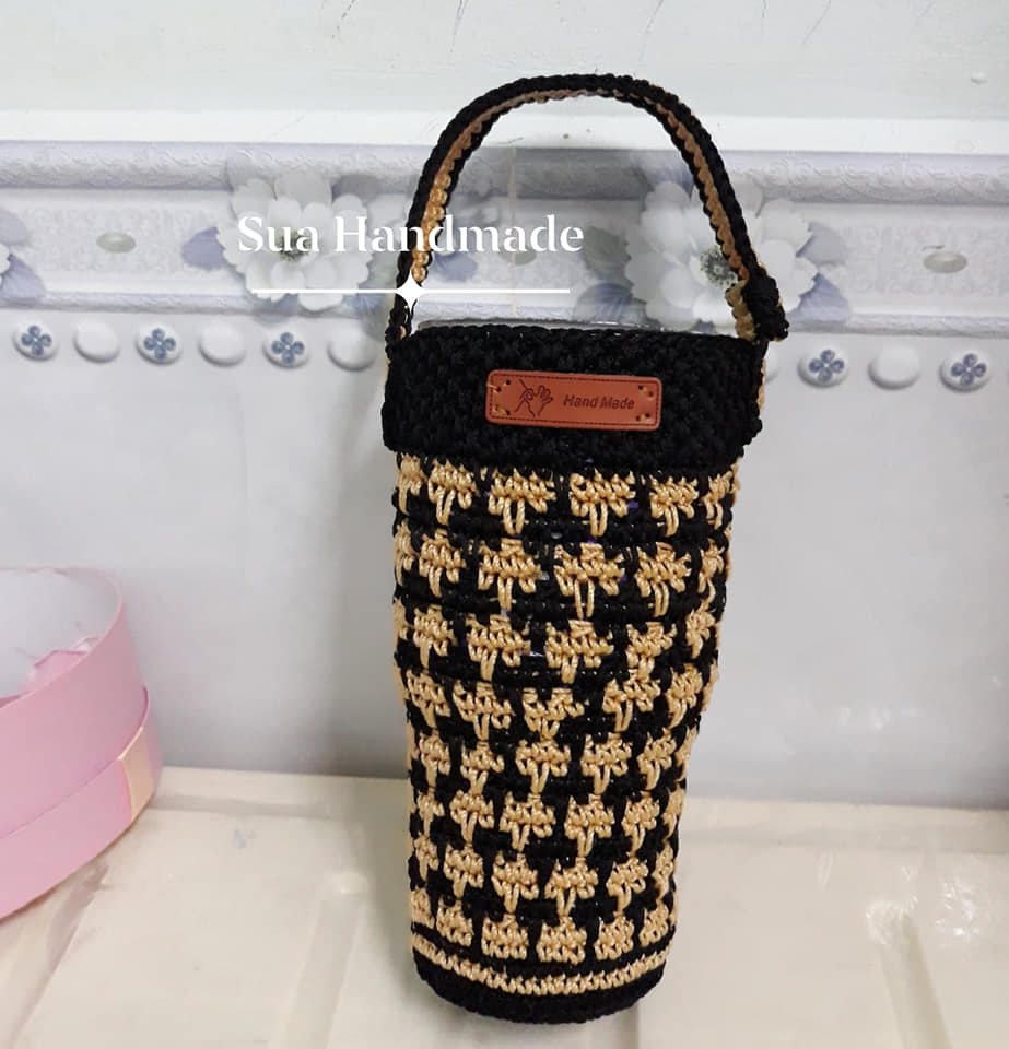 Túi đựng ly giữ nhiệt Handmade (không bao gồm ly)