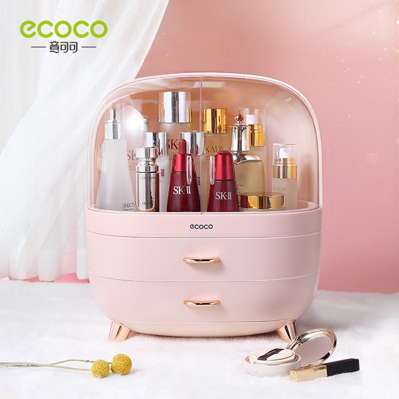 Tủ đựng mỹ phẩm có nắp Ecoco cao cấp E2013+E2014
