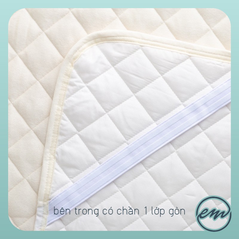 Drap bảo vệ nệm topper - Hàng xuất Nhật