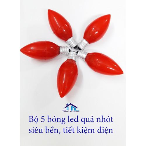 Bộ 2 bóng đèn led quả nhót cho đèn thờ