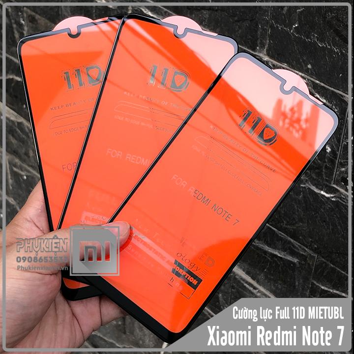 Kính cường lực 11D cho các dòng máy Xiaomi Redmi Note 9S / Note 9 Pro / Note 8 / Note 8 Pro / Redmi 7 / Redmi Note 7 /  Note 6 Pro / Note 5 Pro / Redmi K20 / Redmi 6 Pro / Poco F1  Full viền Đen MIETUBL