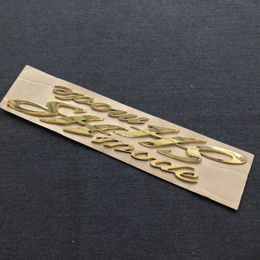 [Siêu Rẻ] Bộ Tem Chữ Nổi Logo Honda SH Mode bằng nhựa si bóng (màu Vàng Đồng) - Honda SH Mode