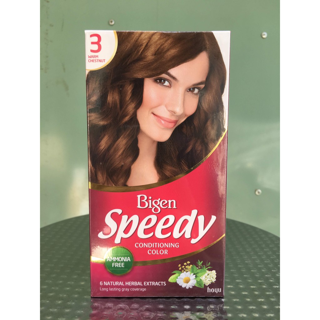 Thuốc nhuộm tóc Bigen Speedy số 3 Màu Nâu Nhạt