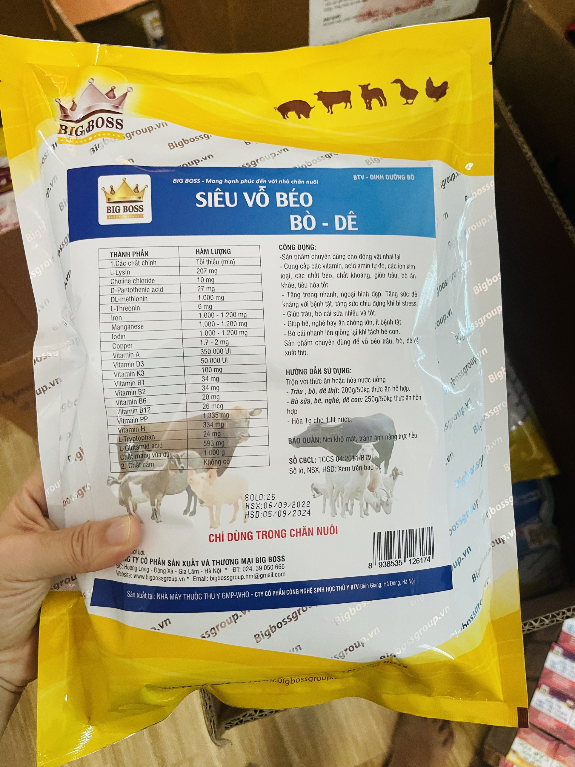 Siêu vỗ béo bò dê