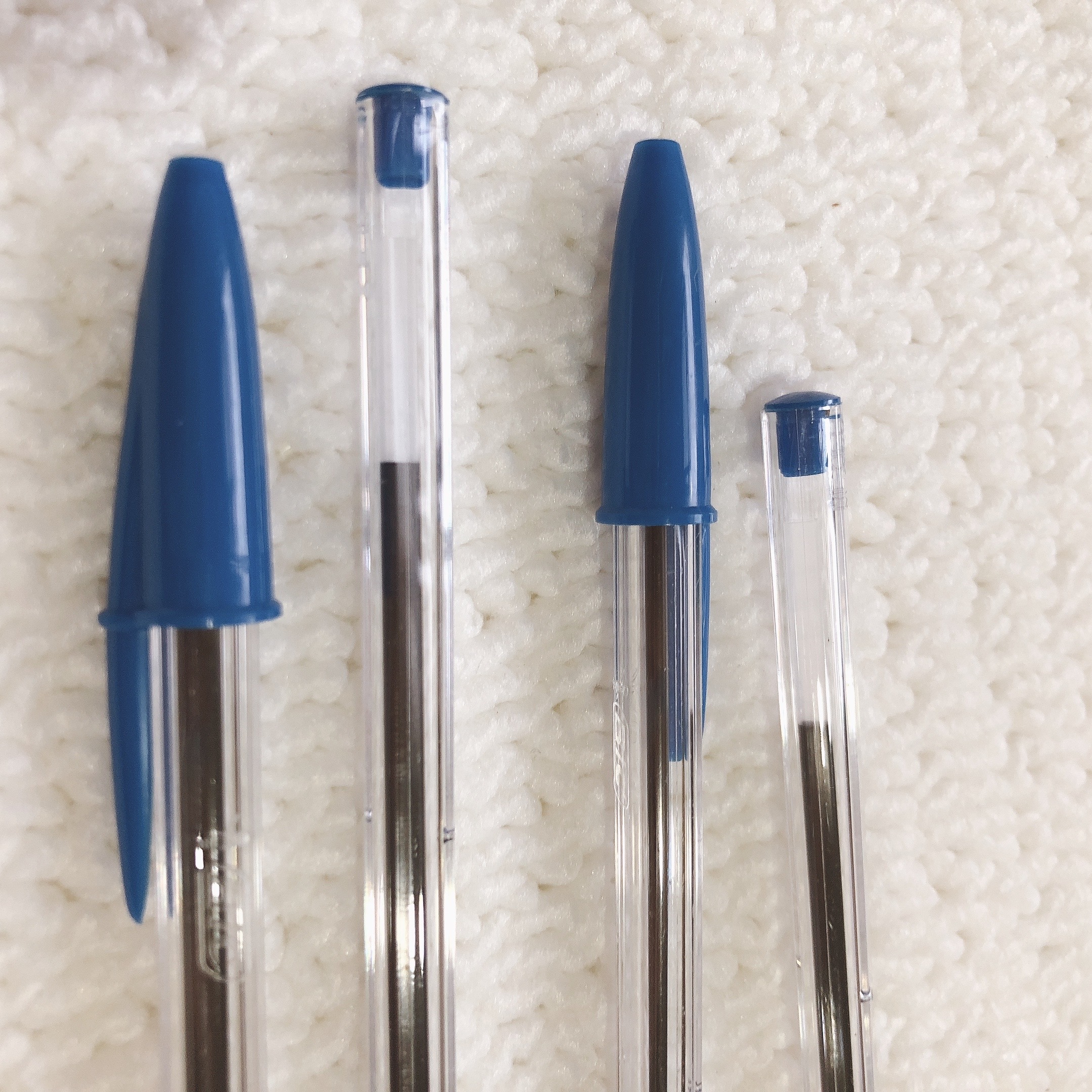 [HCM]COMBO 4 BÚT BI BIC XANH PEN TAPPING THÂN TRONG CRISTAL