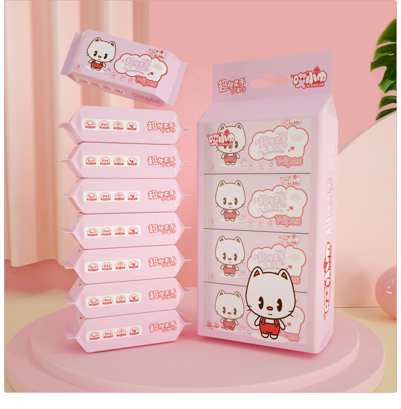 BỊCH 8 GÓI KHĂN ƯỚT MINI BỎ TÚI HÀNG HOT
