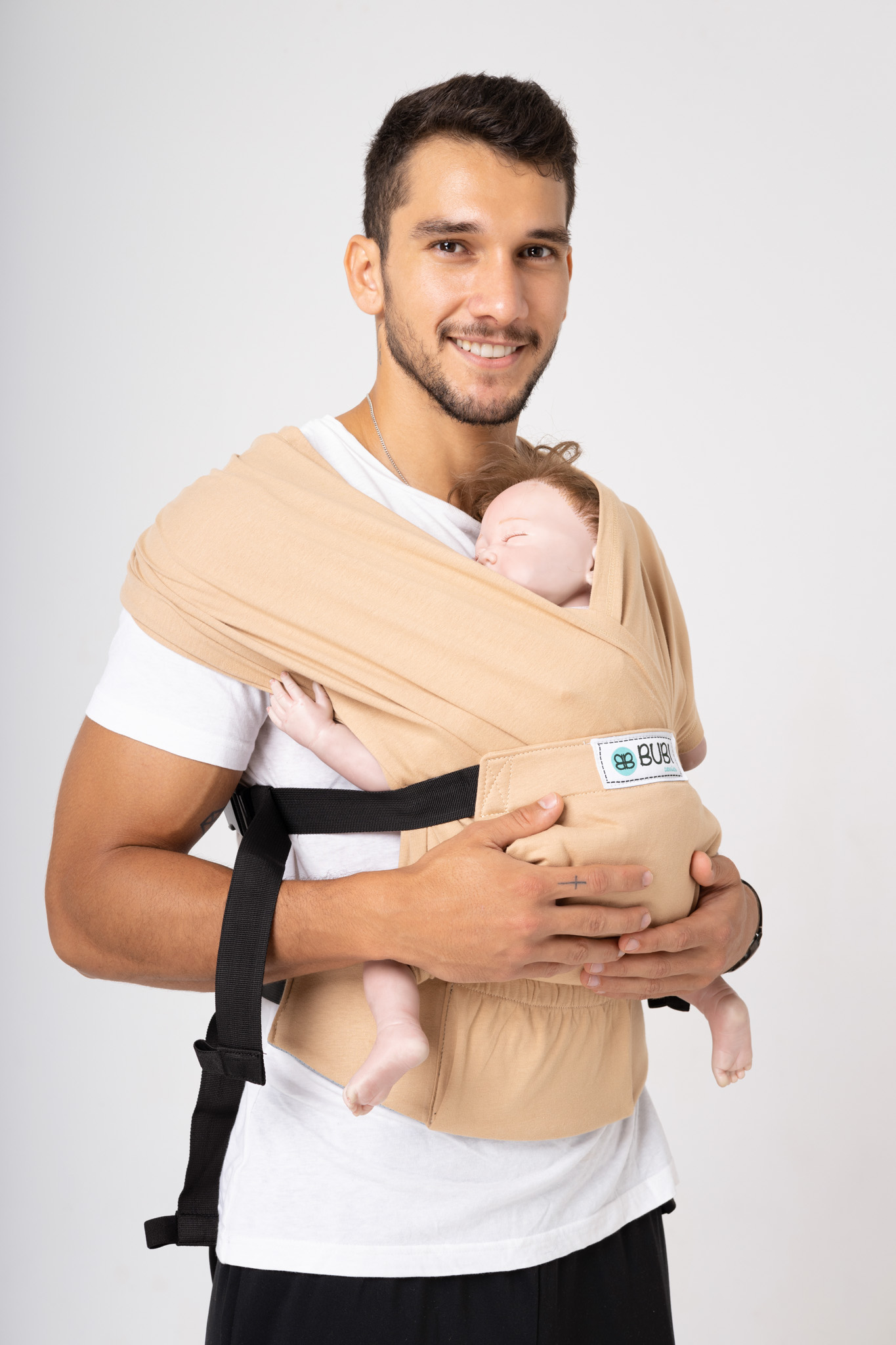 Địu vải BUBI Gen 3 - Be - Cotton