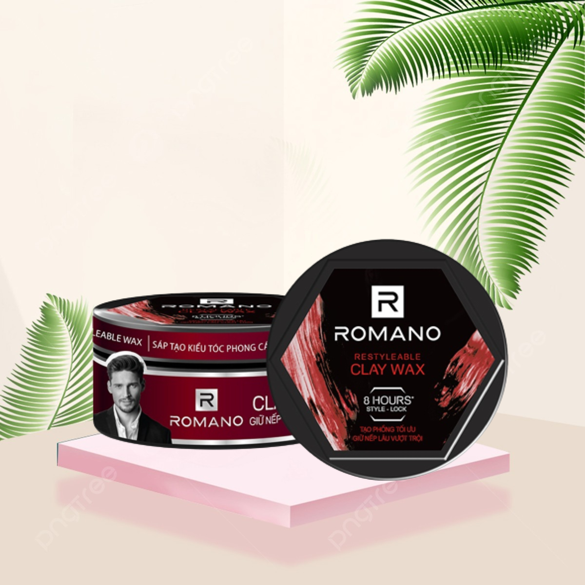 Sáp tạo kiểu giữ nếp tóc Romano Restyleable Wax 68g/hộp