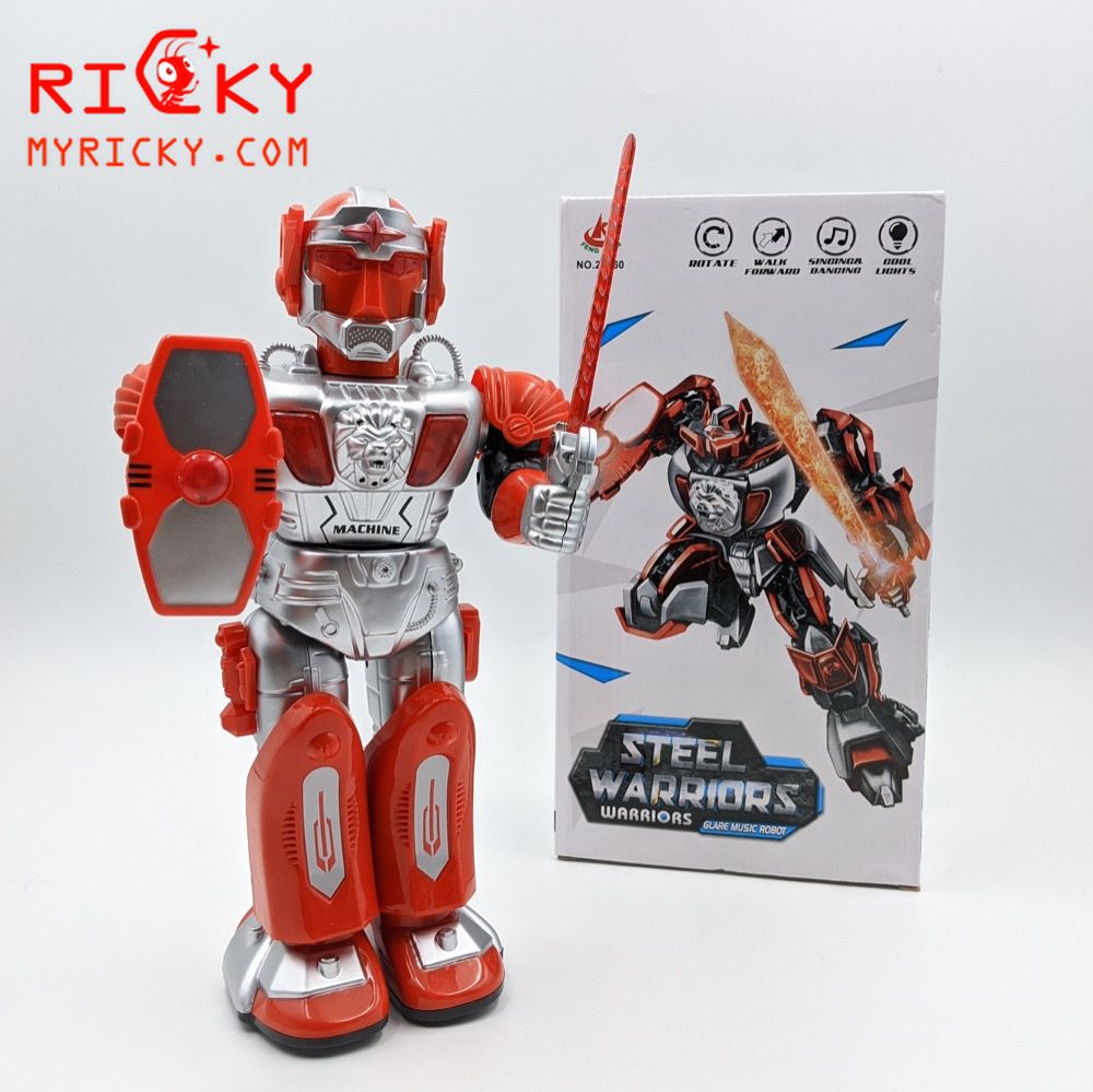 [HCM]robot nhạc đèn tự di chuyển STEEL WARRIORS