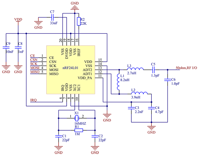 Module thu phát RF NRF24L01 2.4Ghz