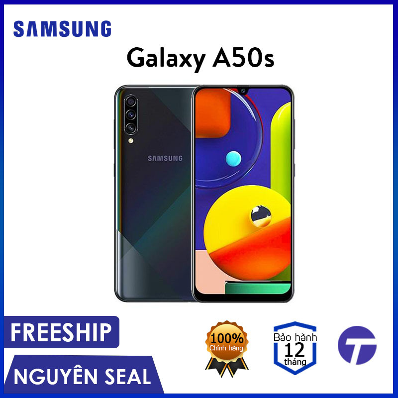 Điện thoại Samsung Galaxy A50s 4GB/64GB - Thiết kế mới lạ, Bộ 3 Camera 48MP, Quay video chống rung - Bảo hành 12 tháng