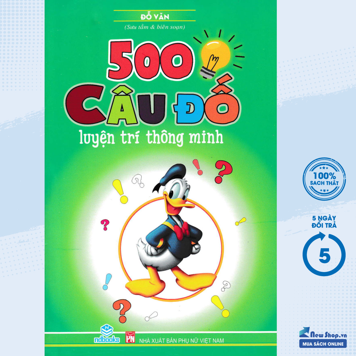 Sách – 500 câu đố luyện trí thông minh – newshop