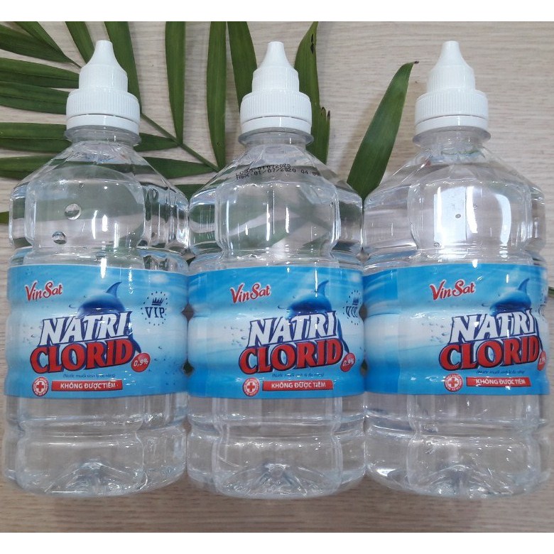 Nước muối sinh lý Natri Clorid 0,9% chai 500ml