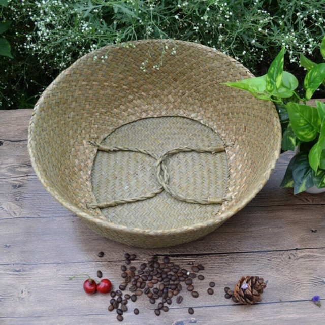 Sọt cói trồng cây , giỏ cói đựng đồ và trang trí