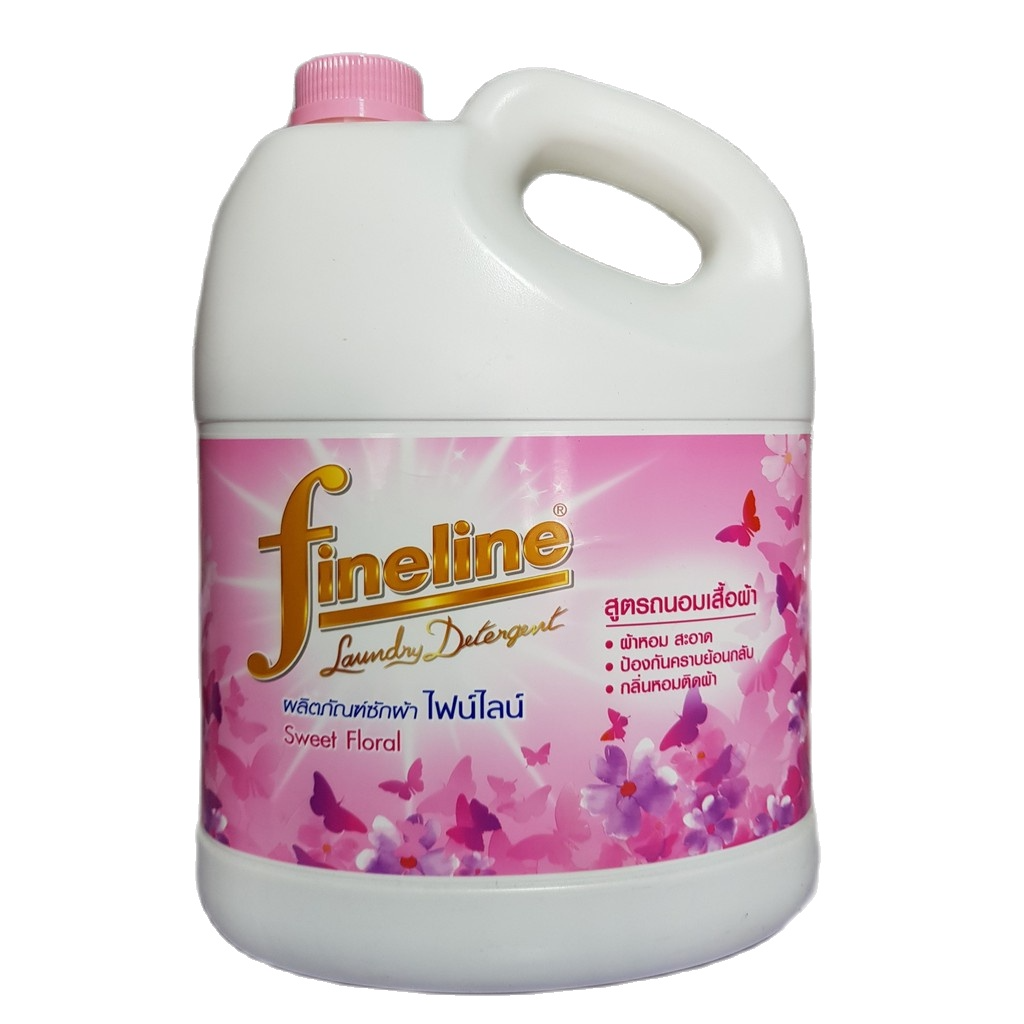 [HCM]NƯỚC GIẶT XẢ FINELINE 3000ML THÁI LAN [MÀU HỒNG]