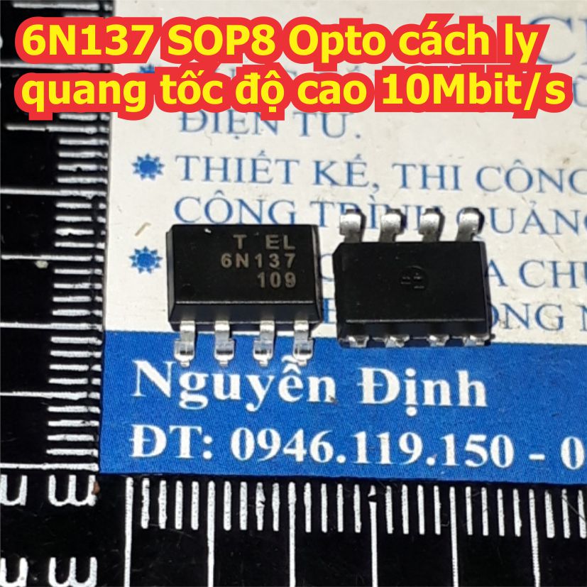 5 con 6n137 sop8 opto cách ly quang tốc độ cao 10mbit/s kde1200