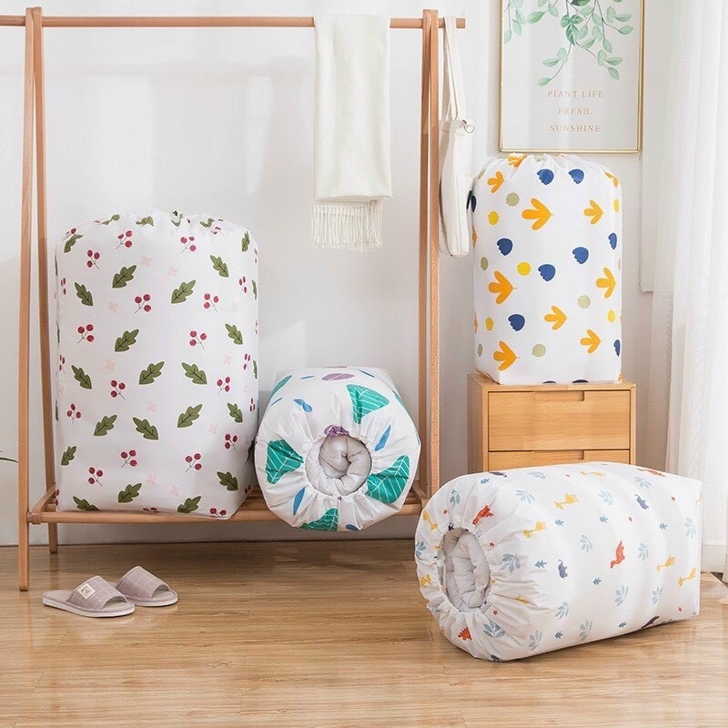 Túi đựng quần áo chăn màn đa năng túi vải đựng đồ chống ẩm xuất Nhật cỡ lớn KRS2466