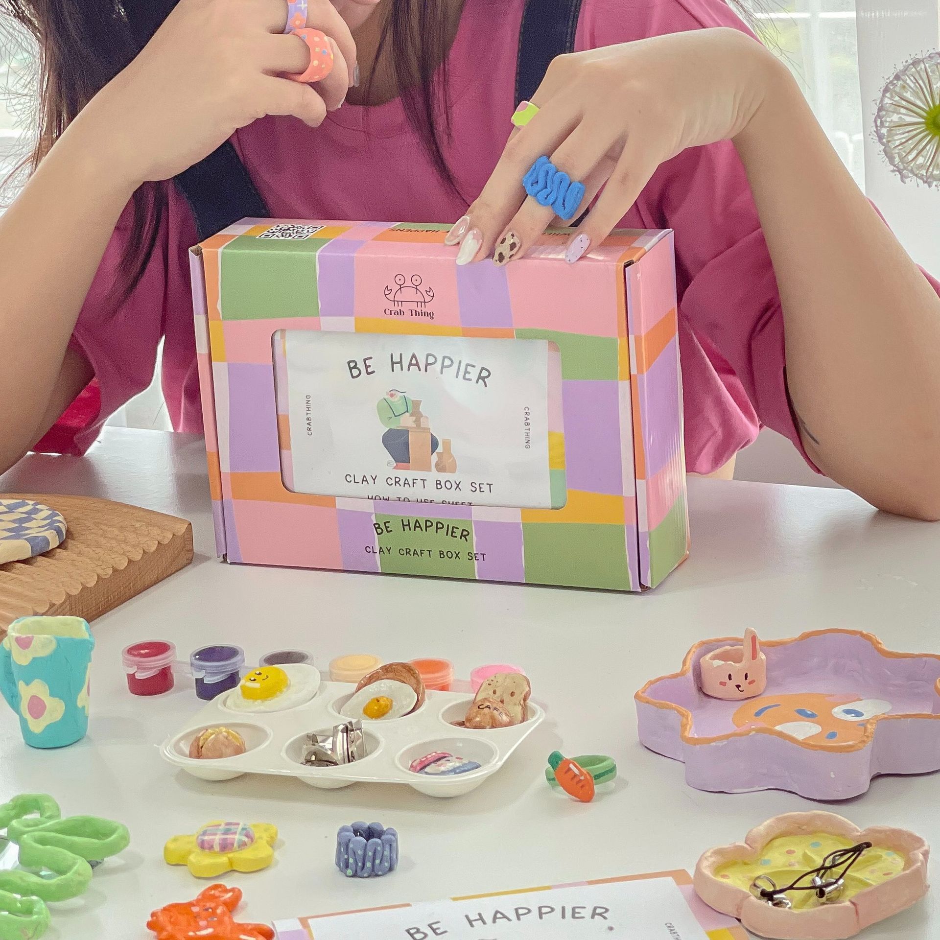 Box đất sét tự khô Crabit - Air Dry Clay Set