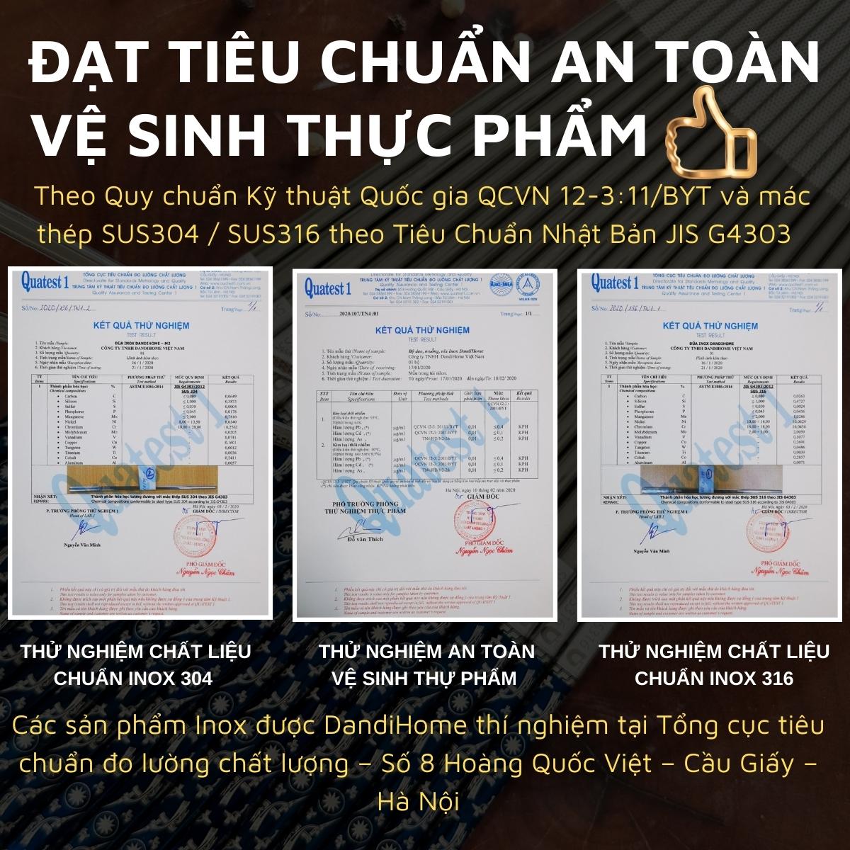 01 hộp đũa Inox 304 / 316 cao cấp DandiHome ( có thể lựa chọn 5 đôi hoặc 10 đôi)