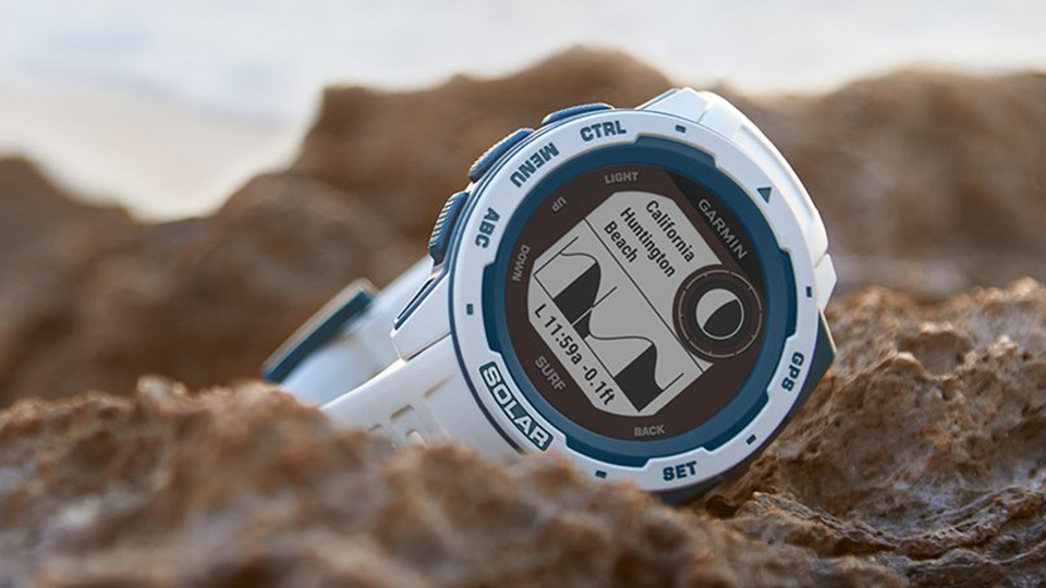 Garmin Instinct Solar GPS Smartwatch - Surf Edition