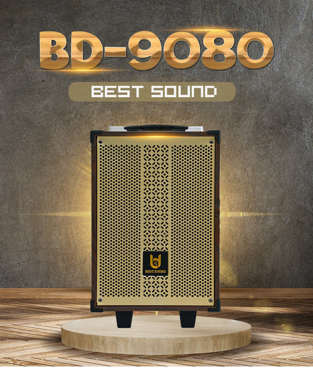 Loa Karaoke Phổ Biến, Loa Karaoke Gia Đình, Loa Kéo Di Động BD-9080 Kèm 2 Micro Không Dây Cực Hay, Bass 20cm, Công Suất 40W, Công Nghệ Treble Đời Mới Chống Rè, Loa Hát Karaoke Gia Đình Du Lịch,Thùng Loa Bằng Gỗ Sang Trọng Bền Bỉ.