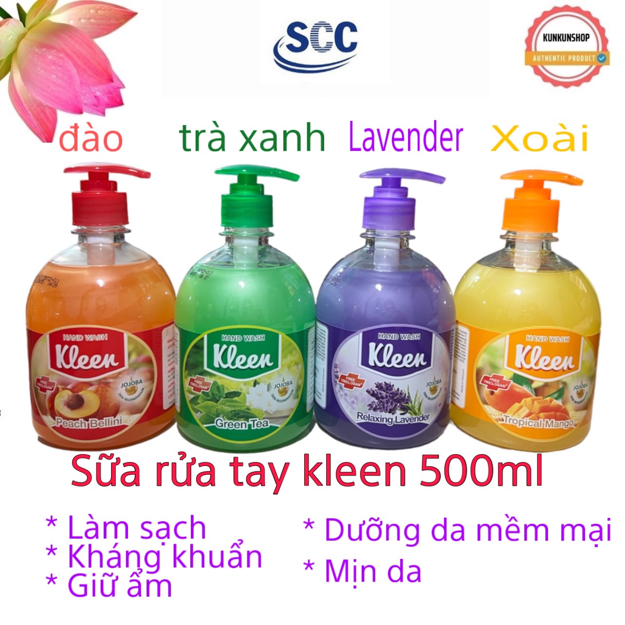 Sữa rữa tay Kleen 500ml