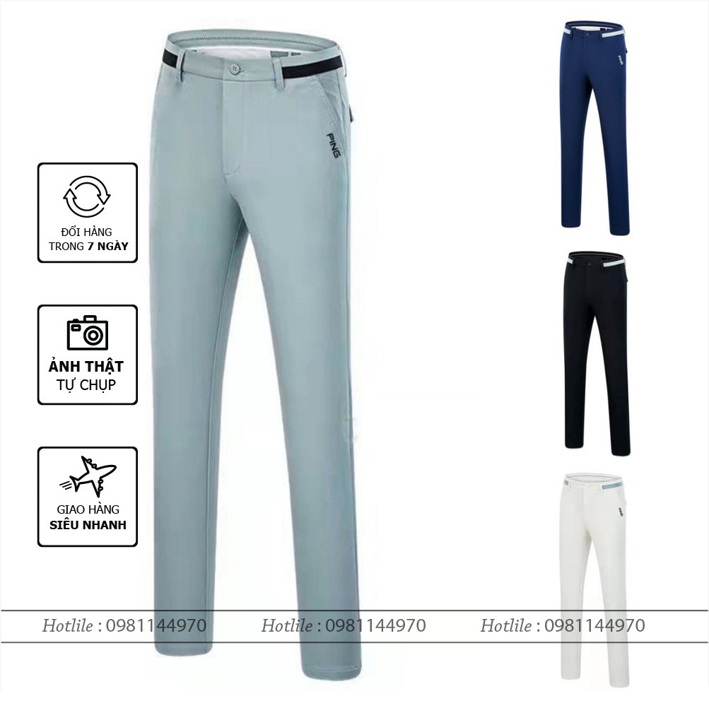 Quần Dài Golf Nam – Quần Đánh Golf Ping - Co dãn 4 Chiều