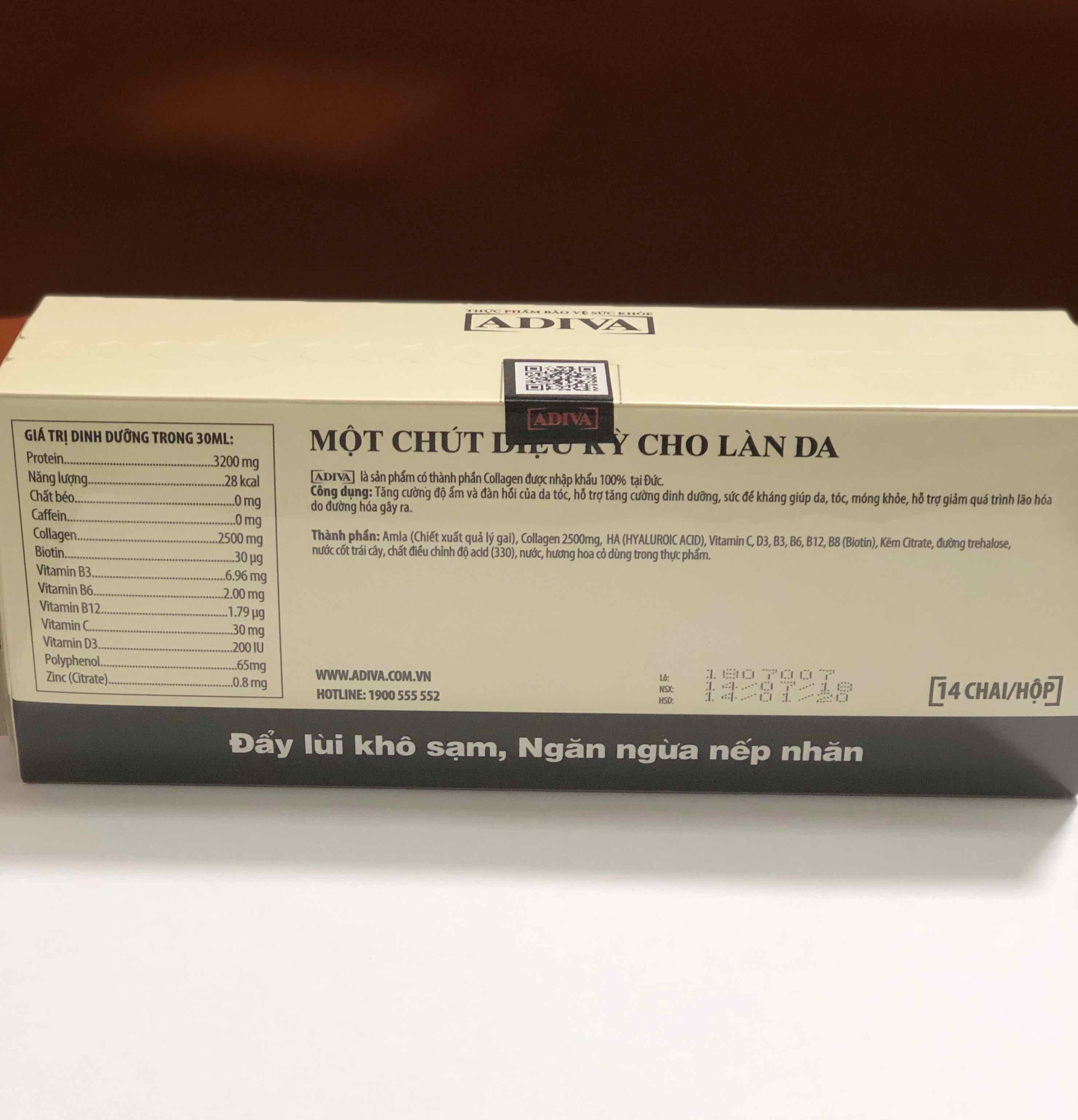 Collagen Adiva Dạng Nước Hộp 14 Chai
