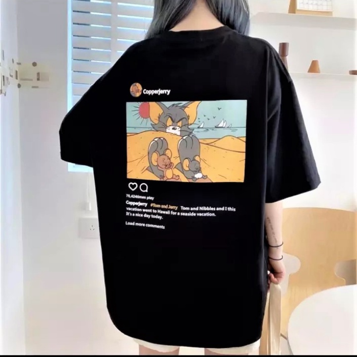 Áo Phông Rộng Nam Nữ Tay Lỡ 1969Unisex Áo Thun Nam Cổ Tròn Tay Lỡ Thời Trang Hàn Quốc COPPERJERRY