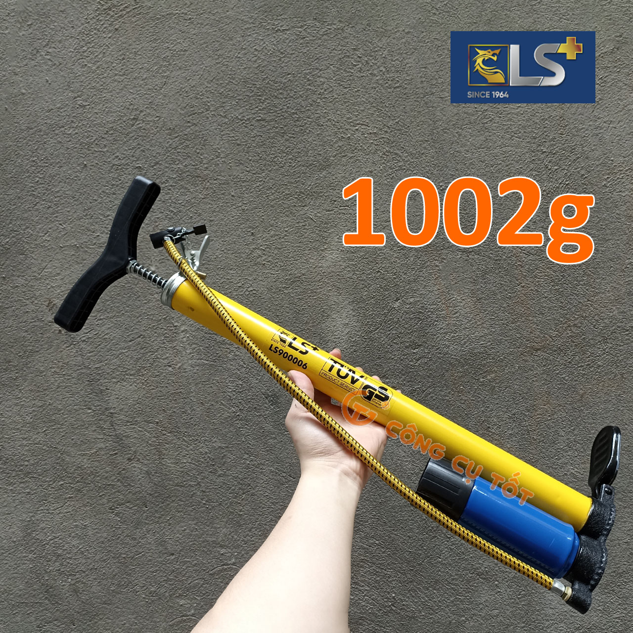 Bơm xe đạp, xe máy bằng tay hiệu LS+