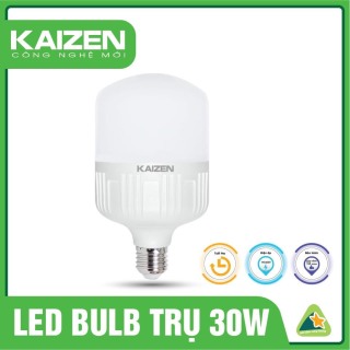 30W Bóng đèn LED búp trụ 30W KAIZEN giá sỉ siêu sáng tiết kiệm điện 80% thumbnail