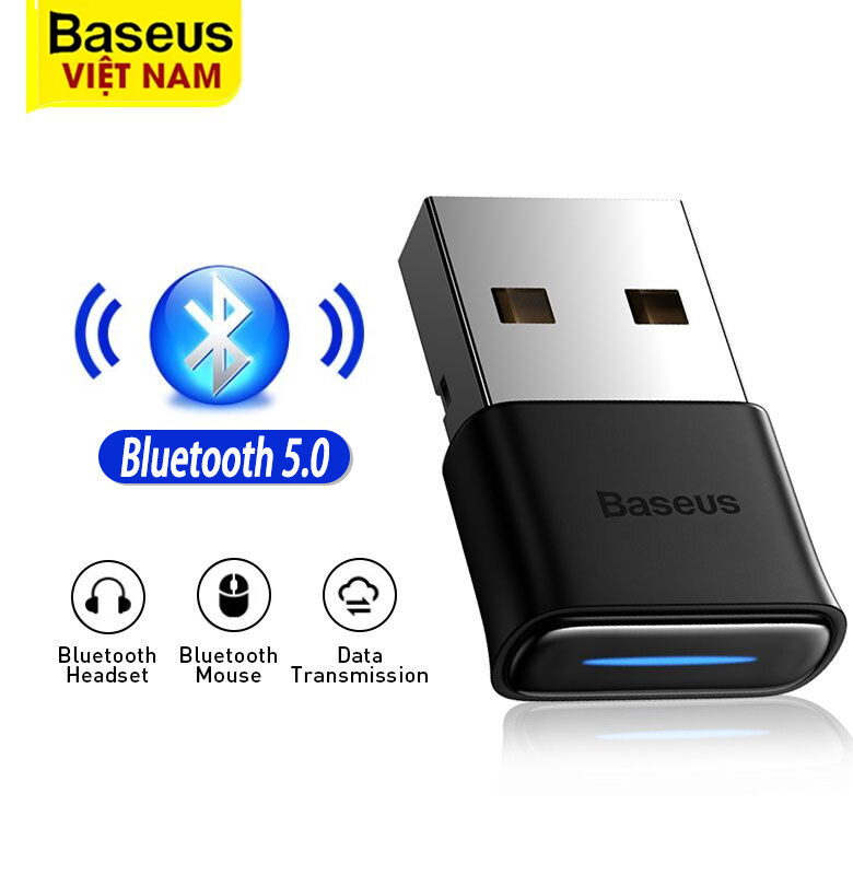 Bộ phát USB Bluetooth Baseus Bộ chuyển đổi Bluetooth 5.0 không dây cho PC