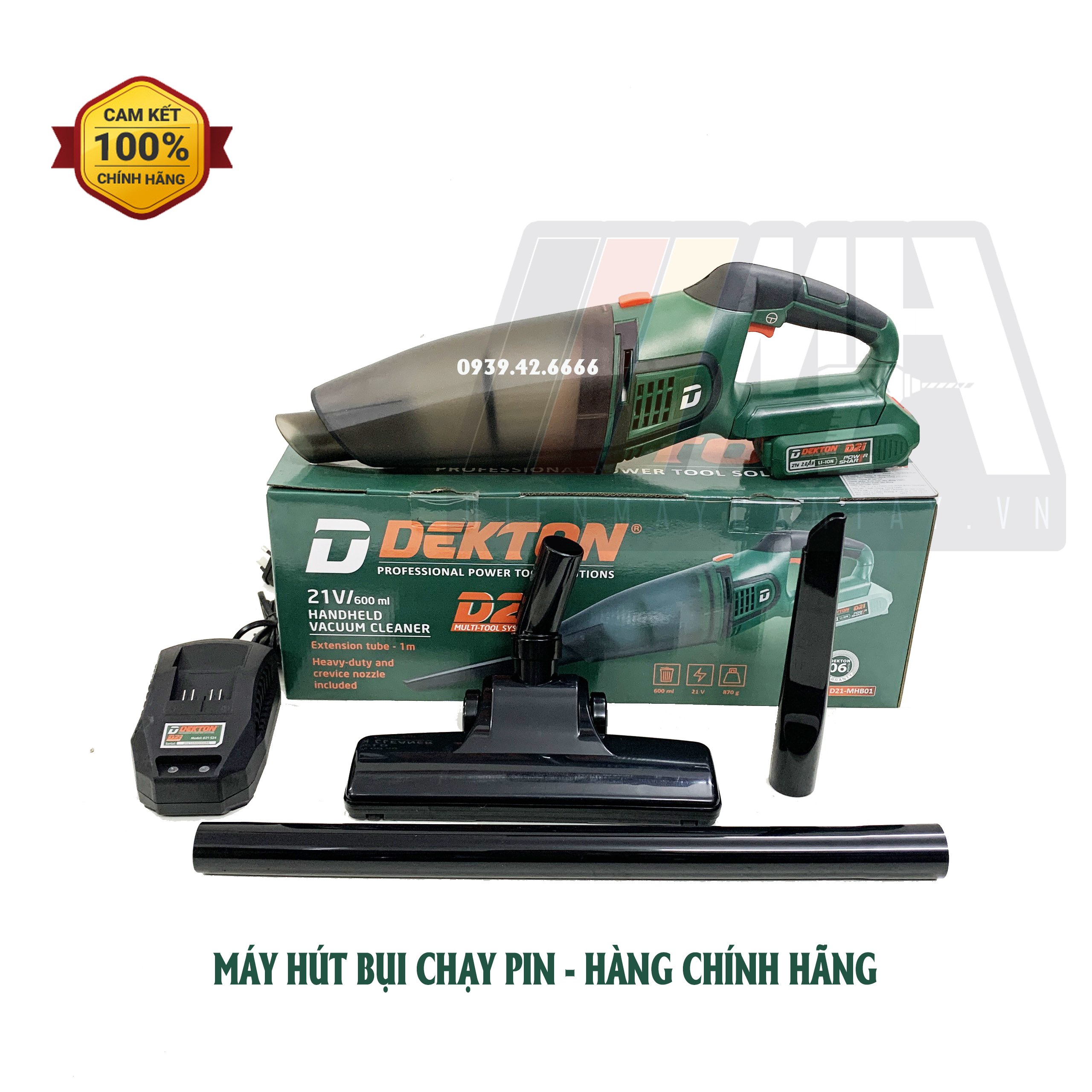 Máy Hút Bụi Dùng Pin Dekton D21-MHB01 - Hệ Sinh Thái D21 - Tặng Sạc