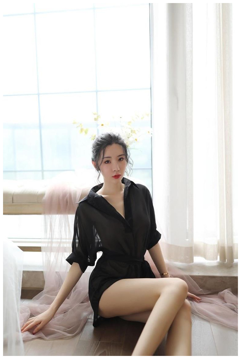 Đầm Ngủ Thun Kiểu Áo Sơ Mi Tay Lửng CDAN73