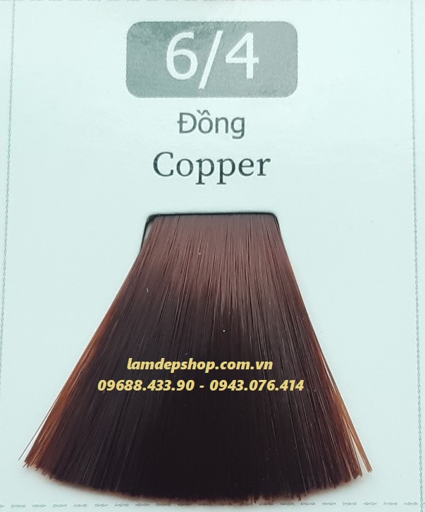 Bộ 5-10 tuýp nhuộm tóc - color line shine color - mã màu đồng cam /4