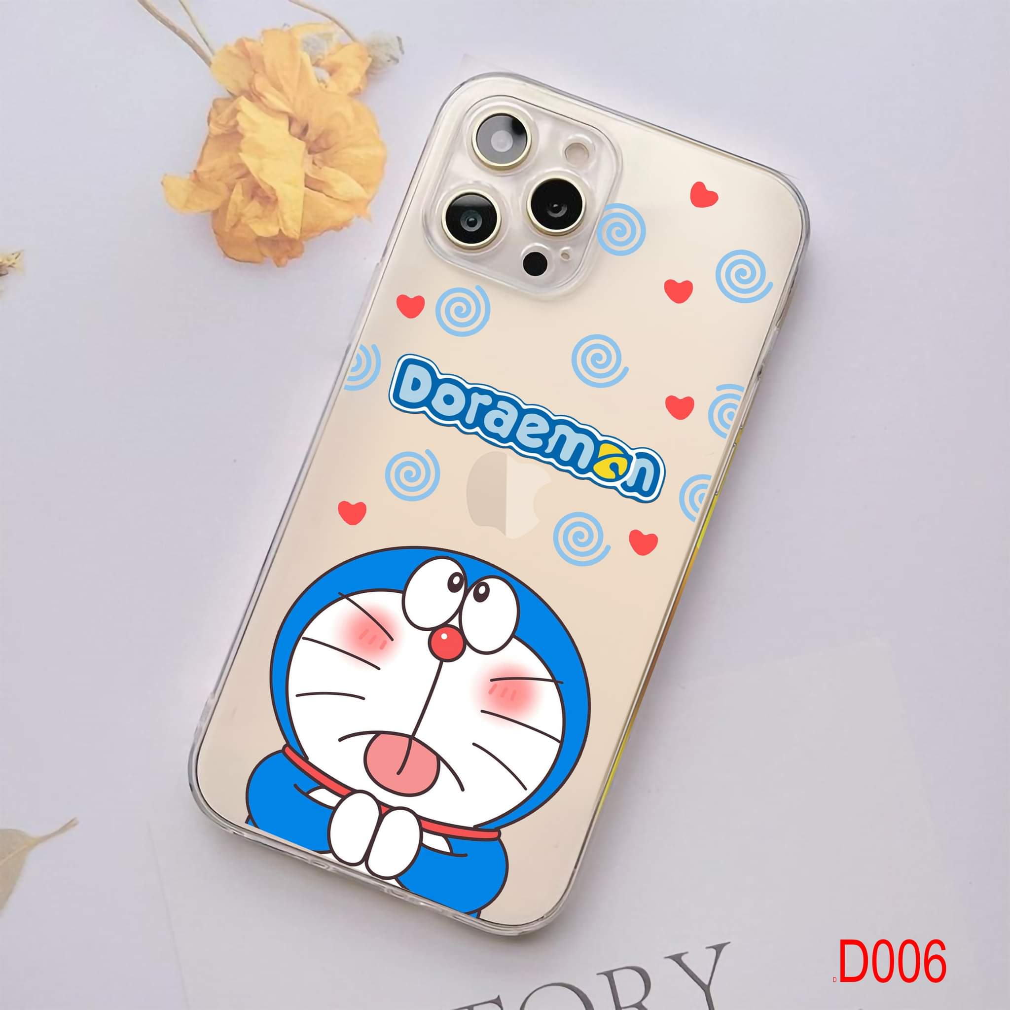 Ốp lưng dẻo in hình doremon cho đt Iphone