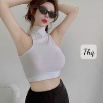Áo 3 lỗ khoét vai cổ cao