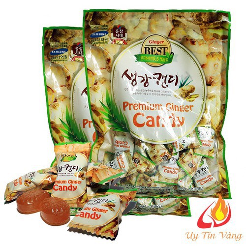 [COMBO 10 GÓI] KẸO GỪNG CỨNG HÀN QUỐC -  200GRAM- GIẨM HO
