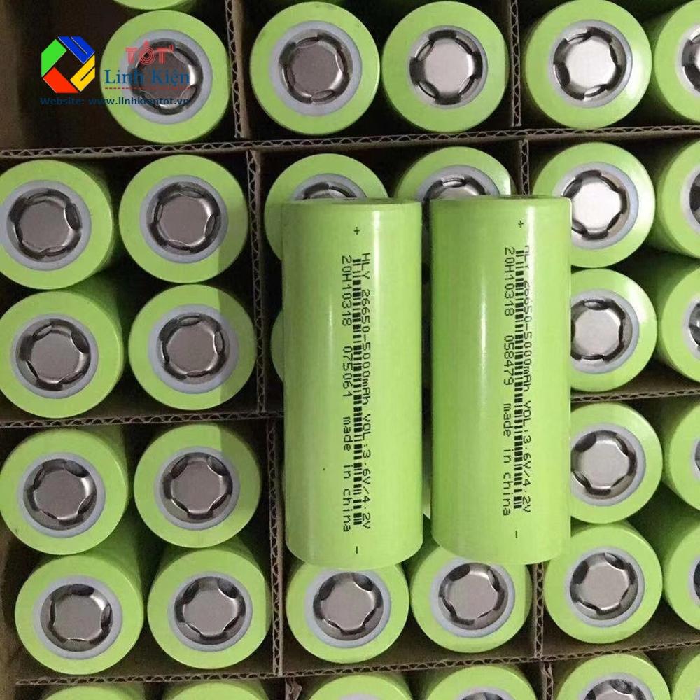 Pin Lithium Lion 26650 5000mah 3.6V