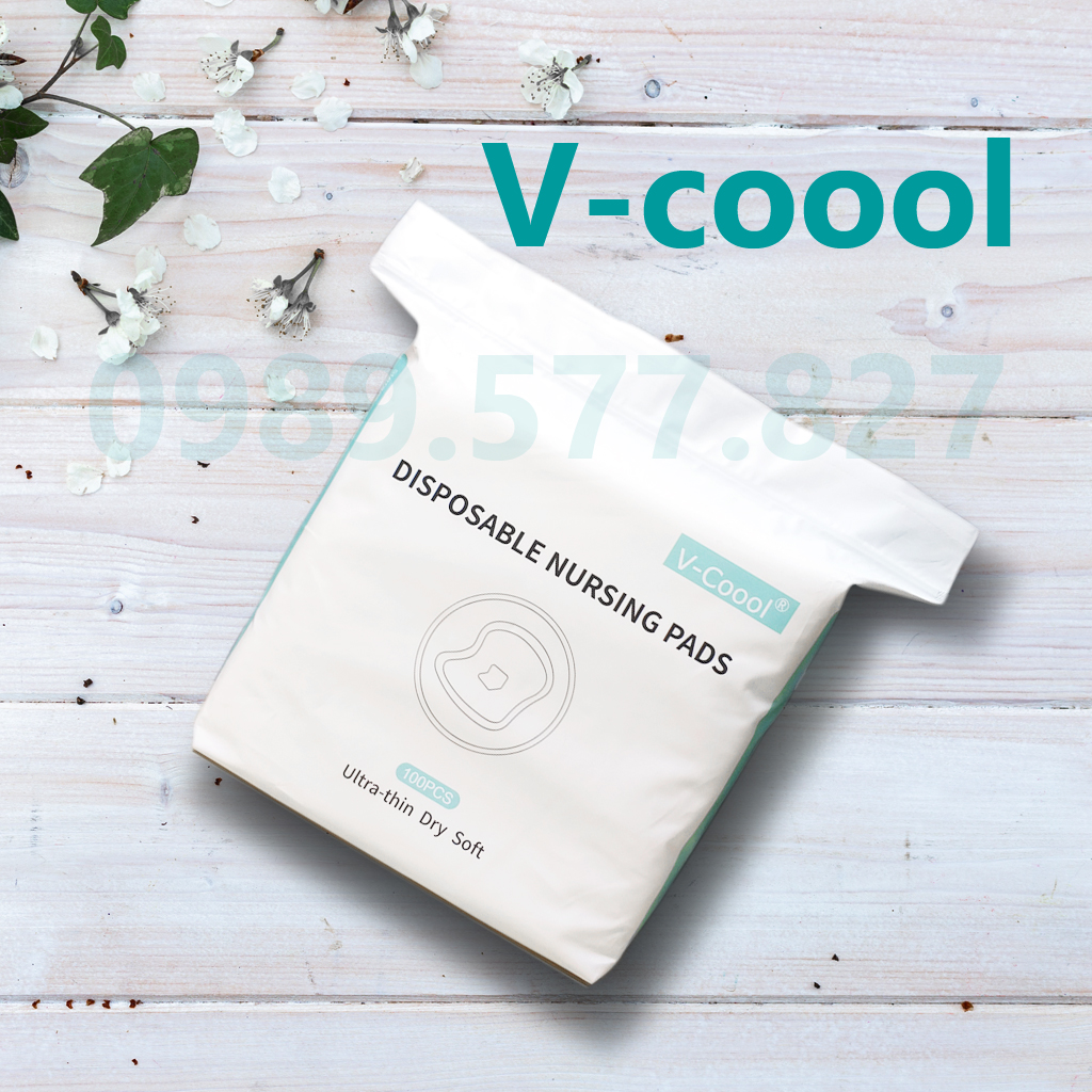 Miếng lót thấm sữa Vcool bịch 100 miếng