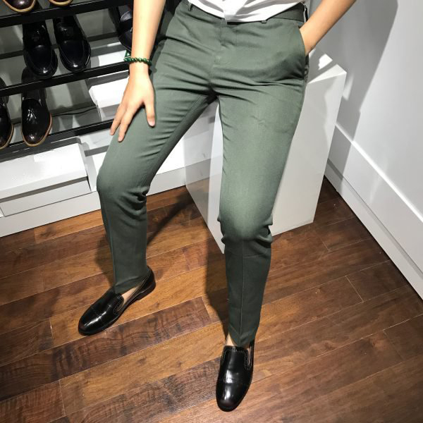 [XảKho3ngày]Quần âu nam màu đen ADINO vải rayon dày dặn không bai không xù co giãn nhẹ dáng slimfit công sở trẻ trung Quần tây nam công sở Hàn Quốc ADINO màu đen vải dệt rayon polyester không nhăn