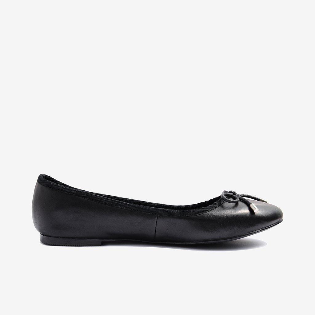 Giày Búp Bê Da Thật Nữ Gosto Ballet GFW007488DEN (Đen)
