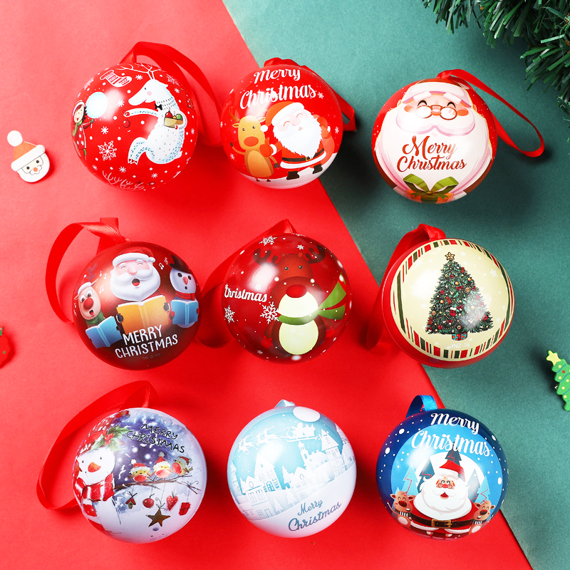 [GÓC DECOR] SET 5 QUẢ BÓNG ĐỰNG KẸO KIÊM TRANG TRÍ GIÁNG SINH VỪA TIỆN VỪA ĐẸP